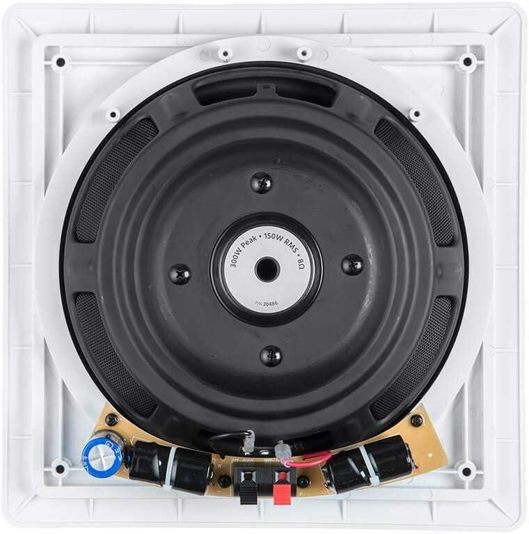 image:imageMonoprice 3Way Fiber InWall Speakers 8 Inch Pair With Removable And Paintable Grille Caliber SeriesSubwoofer