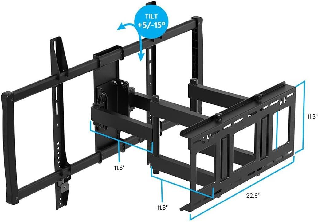 image:imageMonoprice Commercial Fixed TV Wall Mount Bracket Antitheft for 32 to 55 TVs up to 99lbs Max VESA 400x400 UL CertifiedXlg 23 100