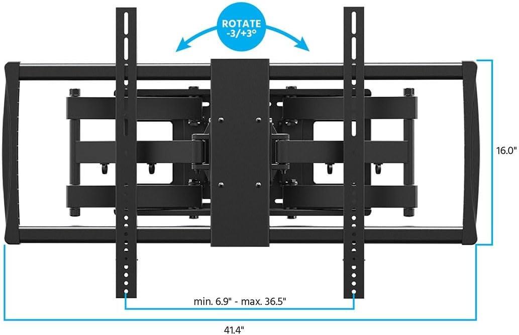 image:imageMonoprice Commercial Fixed TV Wall Mount Bracket Antitheft for 32 to 55 TVs up to 99lbs Max VESA 400x400 UL CertifiedXlg 23 100