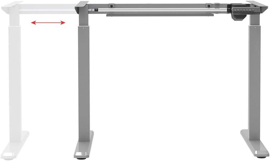 image:imageMonoprice Height Adjustable SitStand Riser Table Desk Frame Black with Electric Single Motor Compatible with Desktops from 39 Inches Up to 63 Inches Wide Workstream CollectionGrey