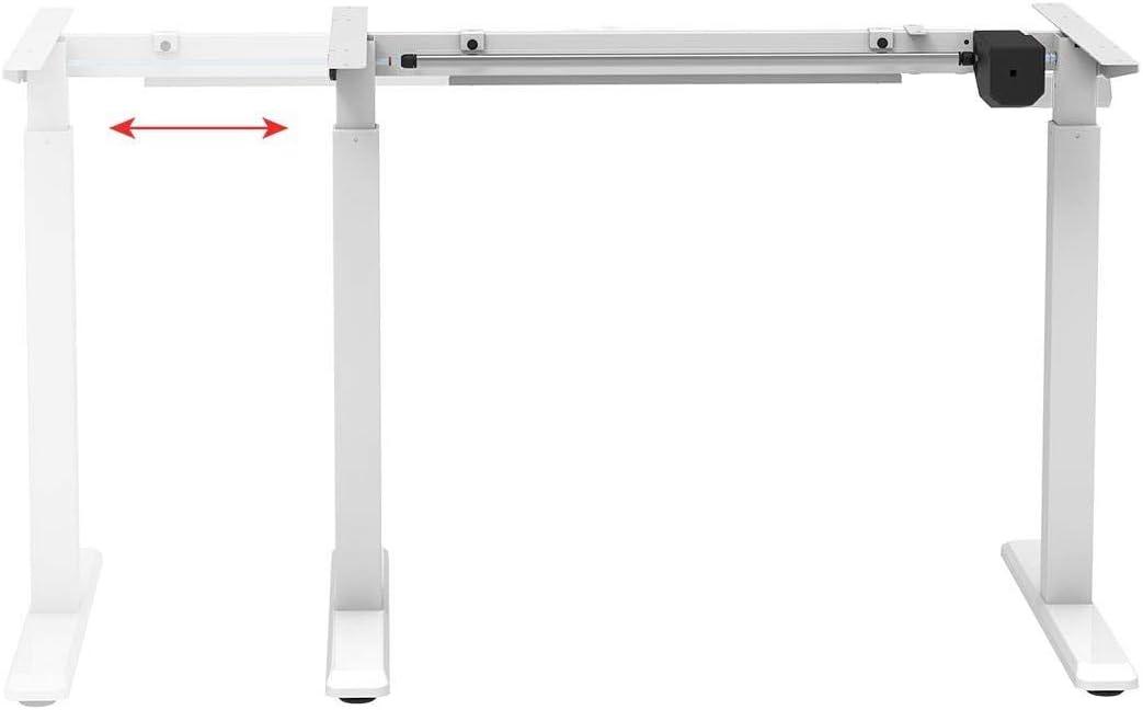 image:imageMonoprice Height Adjustable SitStand Riser Table Desk Frame Black with Electric Single Motor Compatible with Desktops from 39 Inches Up to 63 Inches Wide Workstream CollectionWhite