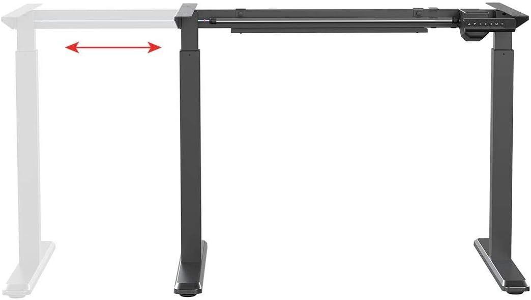 image:imageMonoprice Height Adjustable SitStand Riser Table Desk Frame Black with Electric Single Motor Compatible with Desktops from 39 Inches Up to 63 Inches Wide Workstream CollectionBlack
