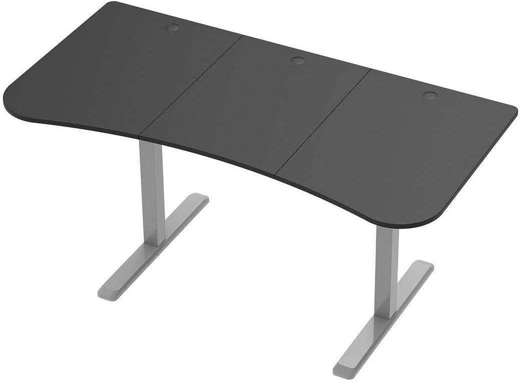 image:imageMonoprice Height Adjustable SitStand Riser Table Desk Frame Black with Electric Single Motor Compatible with Desktops from 39 Inches Up to 63 Inches Wide Workstream CollectionGrey