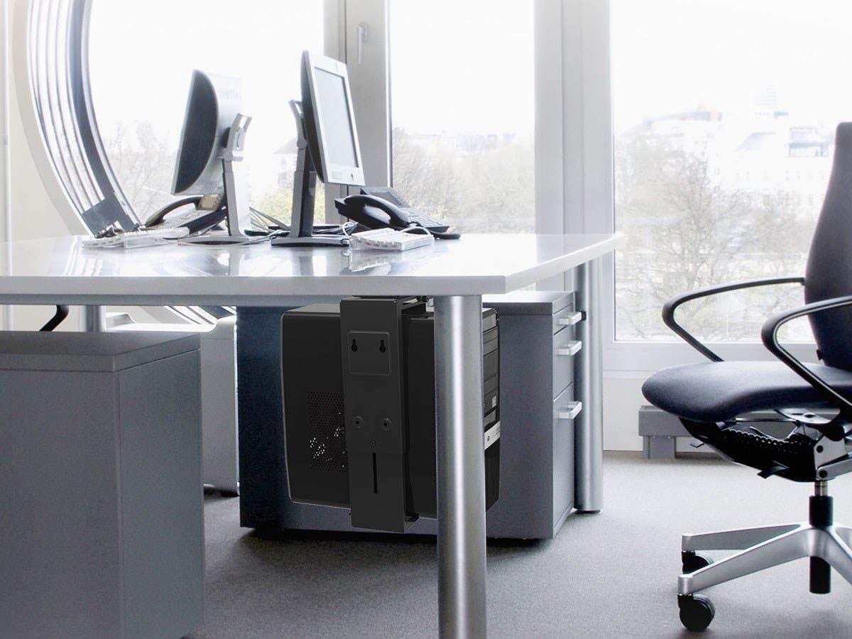 image:imageMonoprice PC Tower Holder Adjustable Under Desk Mount Designed for Use with SitStand Desks Workstream Collection