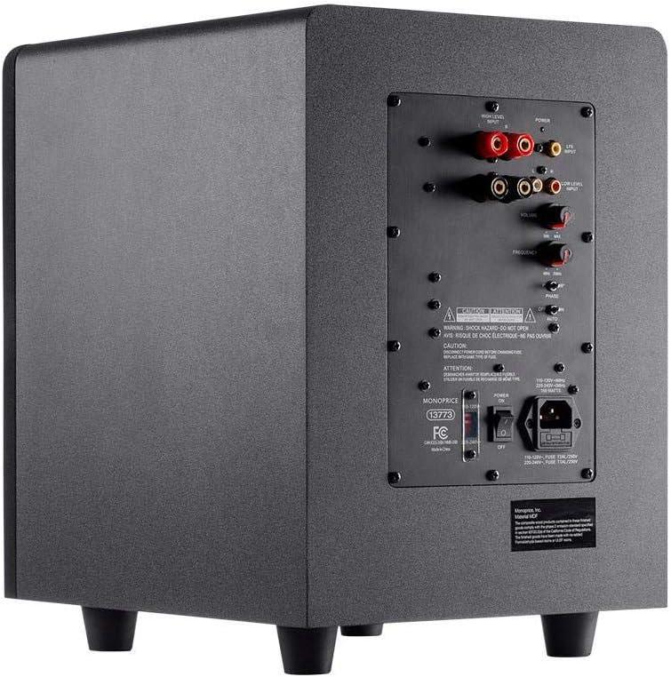 image:imageMonoprice Premium Select Subwoofer 8Inch Woofer 200 Watt 4 Ohm Nominal Impedance Auto OnOff BlackSubwoofer