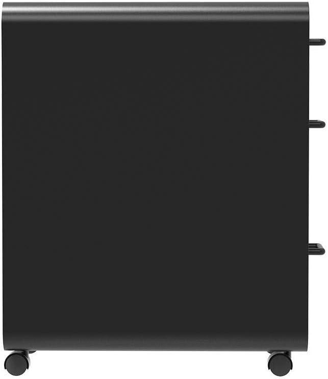 image:imageMonoprice Round Corner 2Drawer File Cabinet Black Lockable with Seat Cushion Workstream Collection 137880Black
