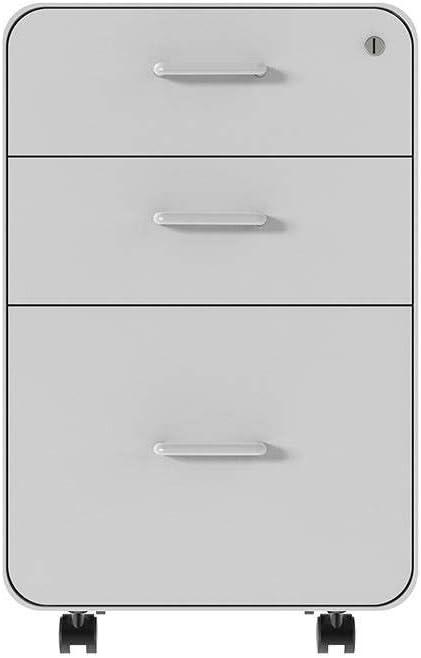 image:imageMonoprice Round Corner 2Drawer File Cabinet Black Lockable with Seat Cushion Workstream Collection 137880White