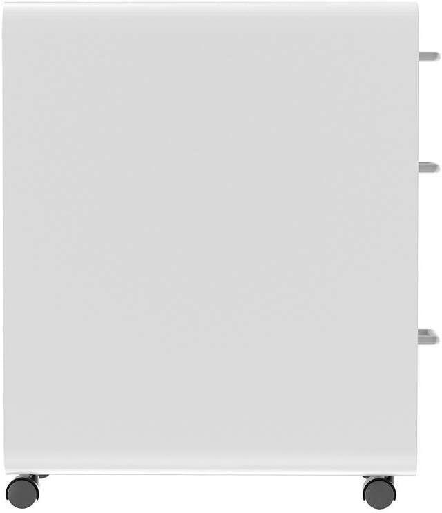 image:imageMonoprice Round Corner 2Drawer File Cabinet Black Lockable with Seat Cushion Workstream Collection 137880White
