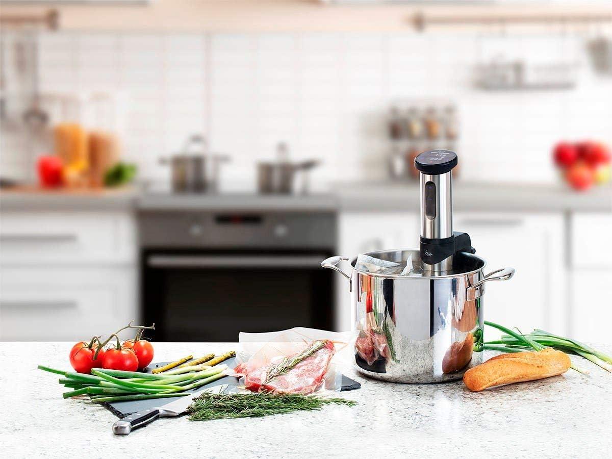 image:imageMonoprice Sous Vide Immersion Cooker 800W With Adjustable Clamp And Digital LED Touch Screen Easy To Clean Black and Silver Strata Home Collection1100W