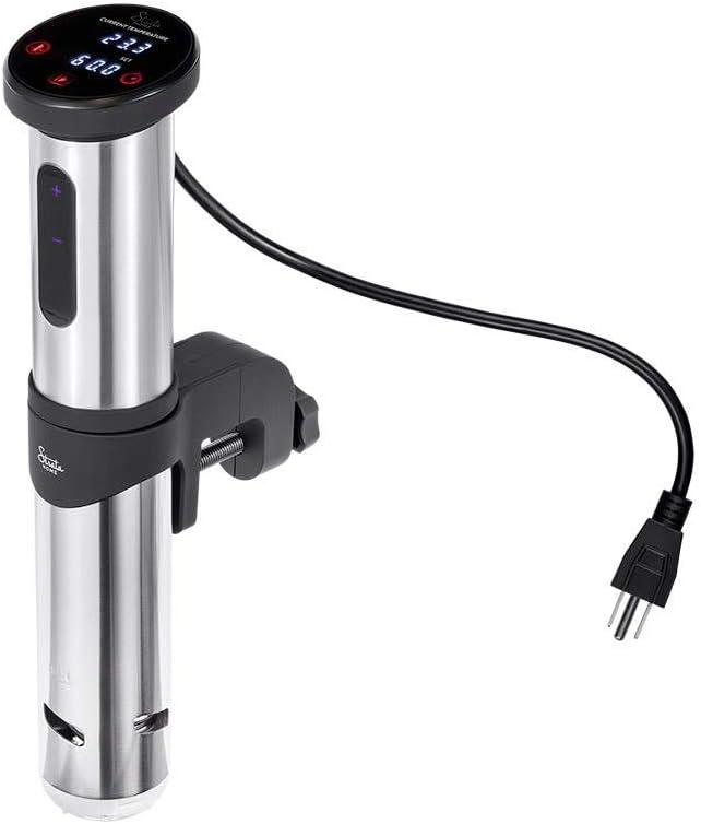 image:imageMonoprice Sous Vide Immersion Cooker 800W With Adjustable Clamp And Digital LED Touch Screen Easy To Clean Black and Silver Strata Home Collection1100W