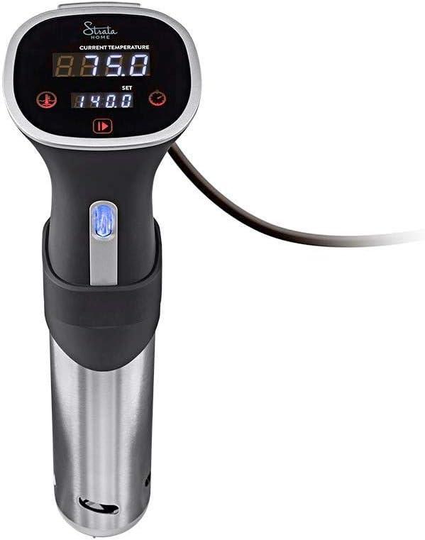 image:imageMonoprice Sous Vide Immersion Cooker 800W With Adjustable Clamp And Digital LED Touch Screen Easy To Clean Black and Silver Strata Home Collection800W