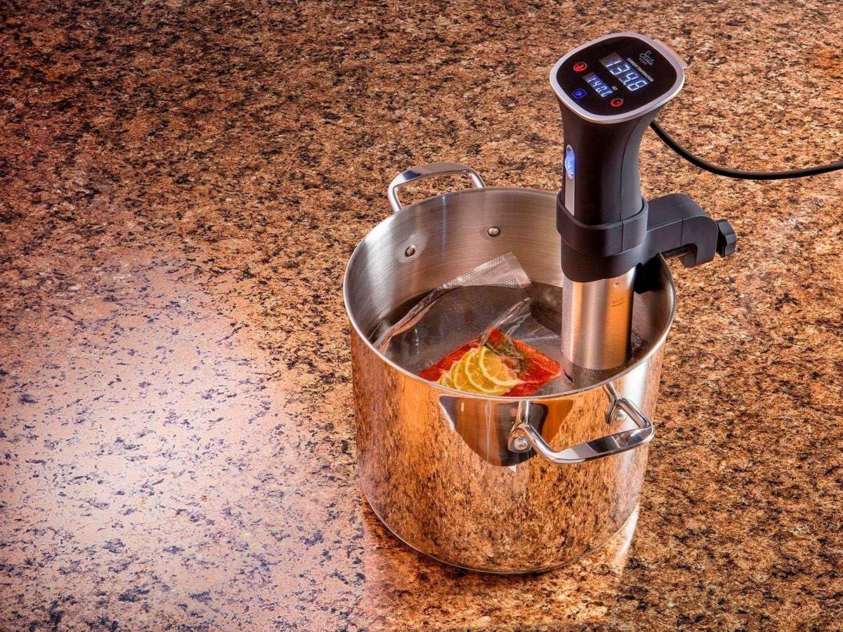 image:imageMonoprice Sous Vide Immersion Cooker 800W With Adjustable Clamp And Digital LED Touch Screen Easy To Clean Black and Silver Strata Home Collection800W