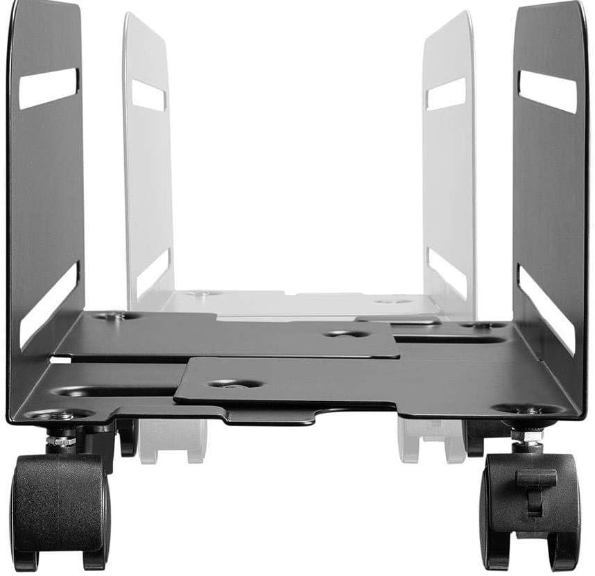 image:imageMonoprice Steel Computer PC Tower Mobile Stand Steel Construction Black PowderCoated Workstream Collection Alloy steel