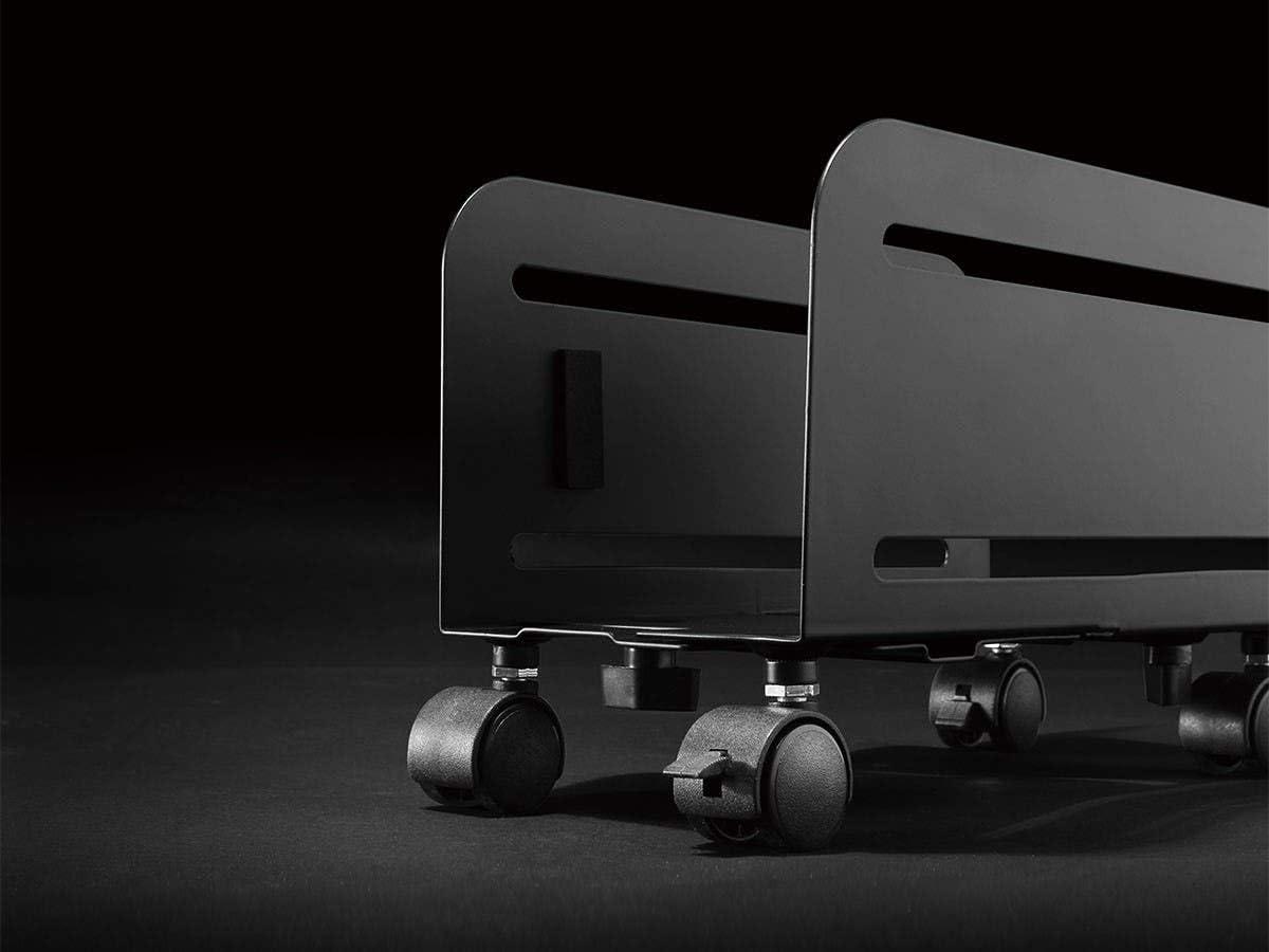 image:imageMonoprice Steel Computer PC Tower Mobile Stand Steel Construction Black PowderCoated Workstream Collection Alloy steel