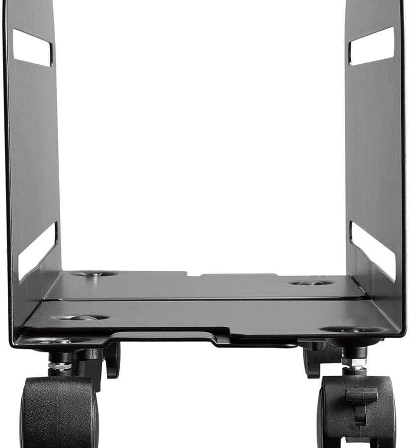 image:imageMonoprice Steel Computer PC Tower Mobile Stand Steel Construction Black PowderCoated Workstream Collection Alloy steel