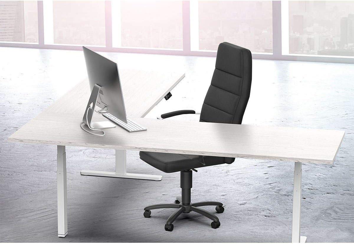 image:imageMonoprice TripleMotor SitStand Corner Desk Frame HeightAdjustable LShaped Gray Workstream CollectionWhite