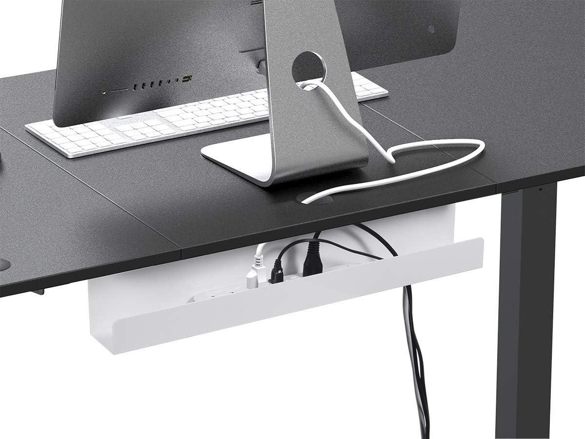 image:imageMonoprice Under Desk Cable Tray Steel with Power Supply and Wire Management Workstream Collection White
