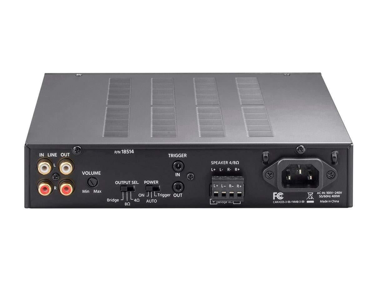 image:imageMonoprice Unity 200Watt Bridgeable Power Amp ClassD Amplifier 12Volt InputOutput Triggers Rack Mountable200W
