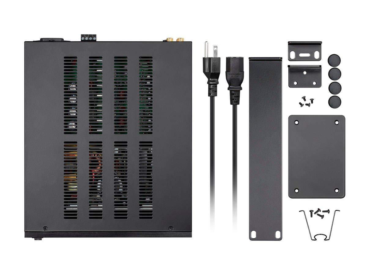 image:imageMonoprice Unity 200Watt Bridgeable Power Amp ClassD Amplifier 12Volt InputOutput Triggers Rack Mountable200W