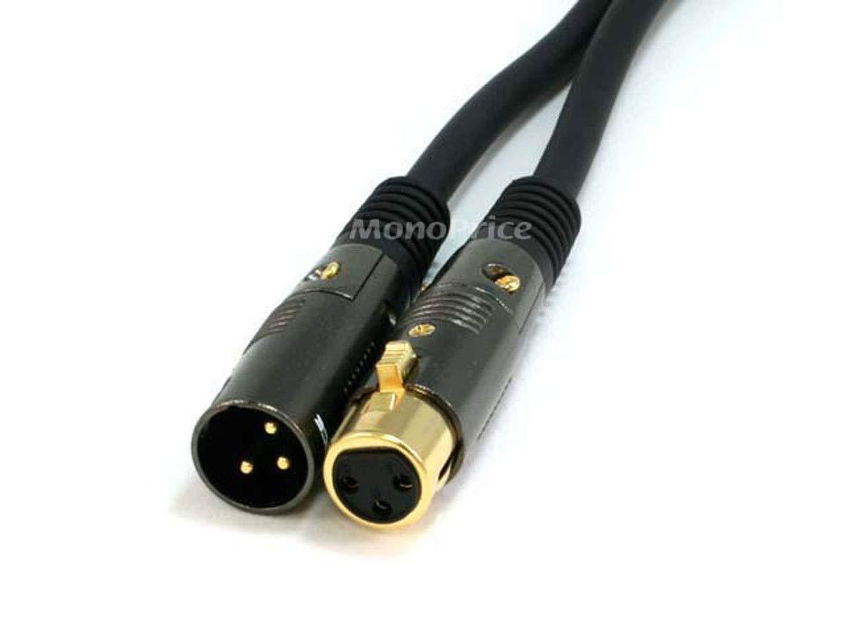 image:imageMonoprice XLR Male to XLR Female Cable for Microphone Gold Plated 16AWG 10 Feet Black Premier Series35ft