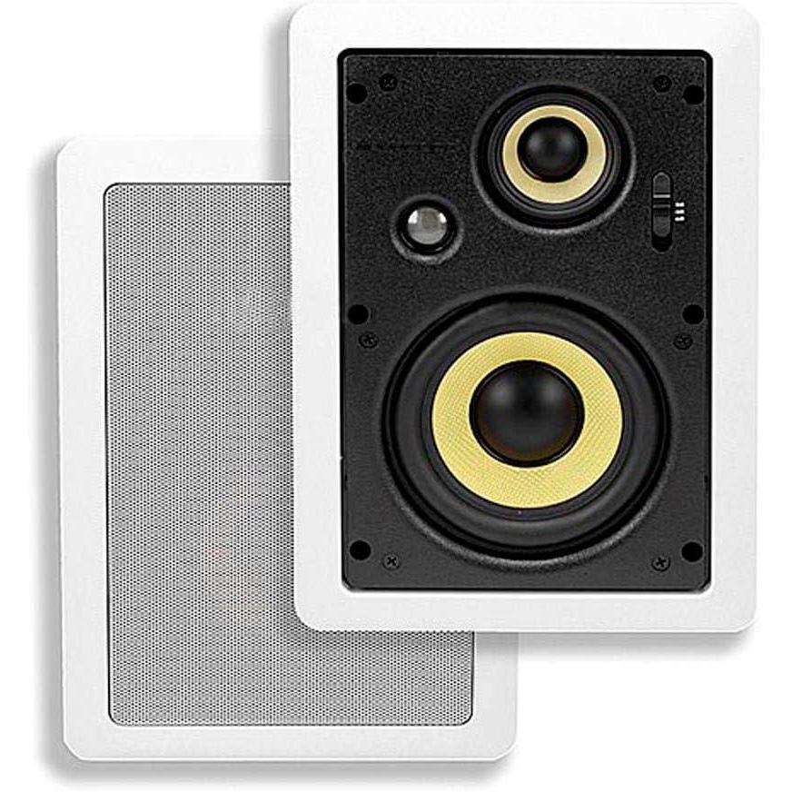 image:imageMonoprice 3Way Fiber InWall Speakers 8 Inch Pair With Removable And Paintable Grille Caliber SeriesStandard