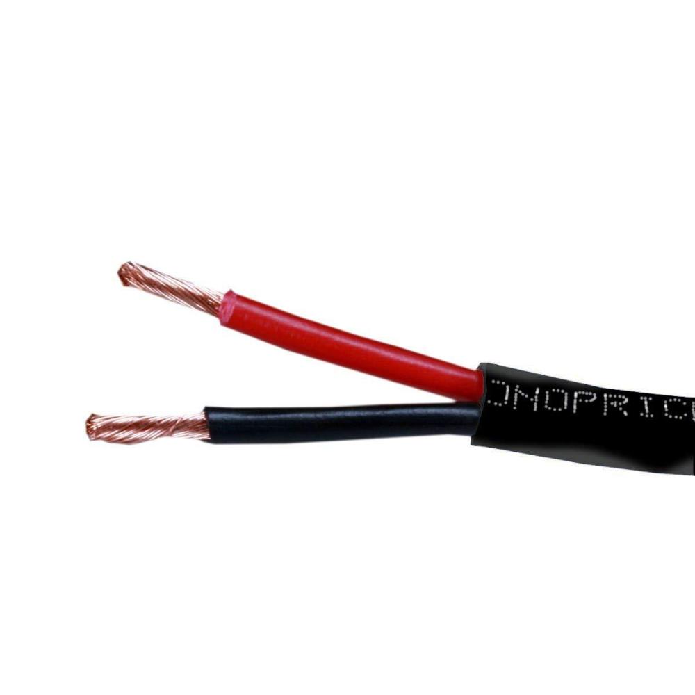 image:imageMonoprice Speaker Wire  CL2 Rated 2Conductor 14AWG PVC Jacket Material 999 OxygenFree Pure Bare Copper 500 Feet WhiteBlack