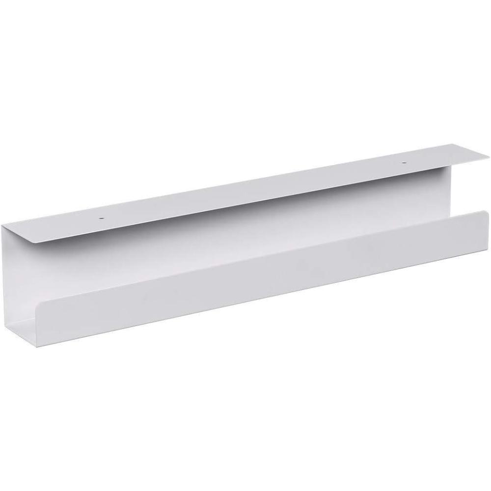 image:imageMonoprice Under Desk Cable Tray Steel with Power Supply and Wire Management Workstream Collection White