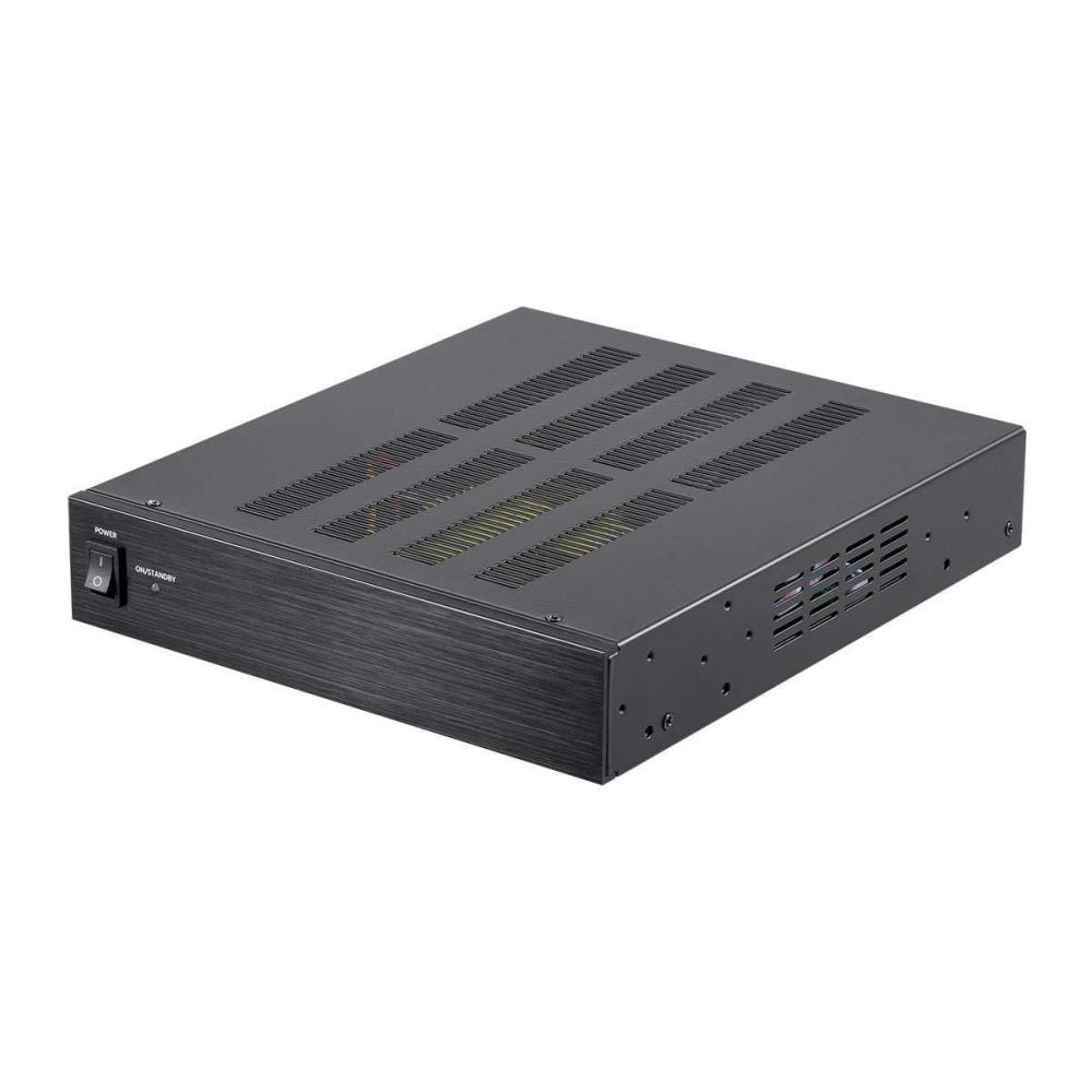 image:imageMonoprice Unity 200Watt Bridgeable Power Amp ClassD Amplifier 12Volt InputOutput Triggers Rack Mountable100W
