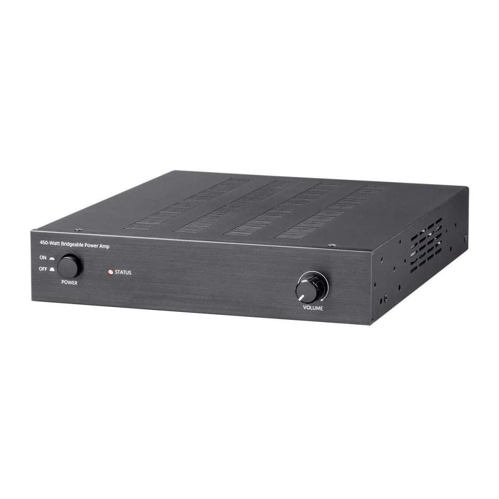 image:imageMonoprice Unity 200Watt Bridgeable Power Amp ClassD Amplifier 12Volt InputOutput Triggers Rack Mountable450W