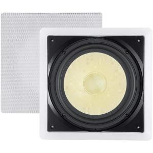 Monoprice 3-Way Fiber In-Wall Speakers – 8 Inch (Pair) With Removable And Paintable Grille – Caliber Series(Subwoofer)