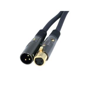 Monoprice XLR Male to XLR Female Cable – for Microphone, Gold Plated, 16AWG, 10 Feet, Black – Premier Series(100ft)