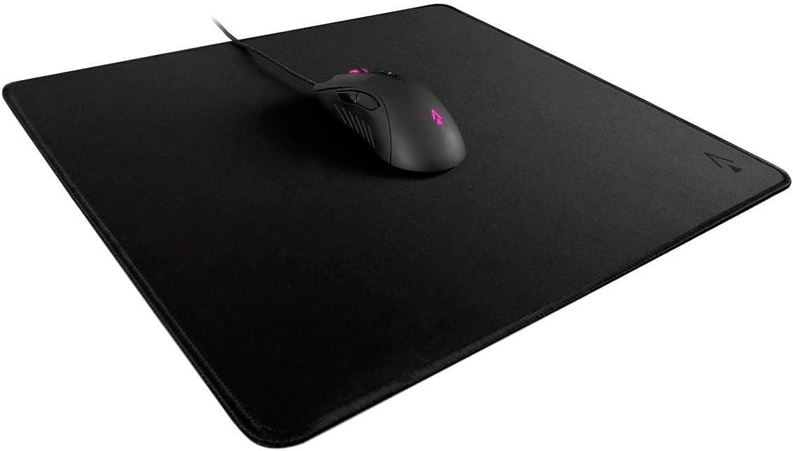 image:imageDark Matter by Monoprice Launch Gaming Mouse Pad Black Premium MicroWoven Cloth 450x400mm Antifray Stitched Edges Plush 2mm Thickness Optimized for Both Optical and Laser Sensors