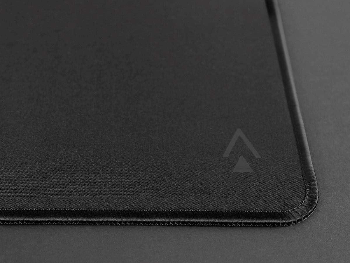image:imageDark Matter by Monoprice Launch Gaming Mouse Pad Black Premium MicroWoven Cloth 450x400mm Antifray Stitched Edges Plush 2mm Thickness Optimized for Both Optical and Laser Sensors