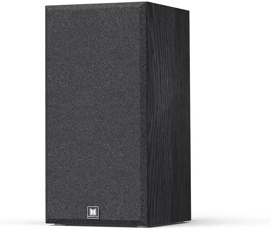 image:imageMonolith B5 Bookshelf Speaker Black Each Powerful Woofers Punchy Bass High Performance Audio for Home Theater System Audition Series