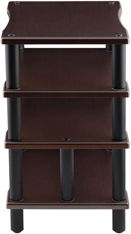image:imageMonolith Heavy Duty 4 Tier Audio Stand XL 1 Shelf Thickness Open Air Design Sturdy Construction MapleEspresso