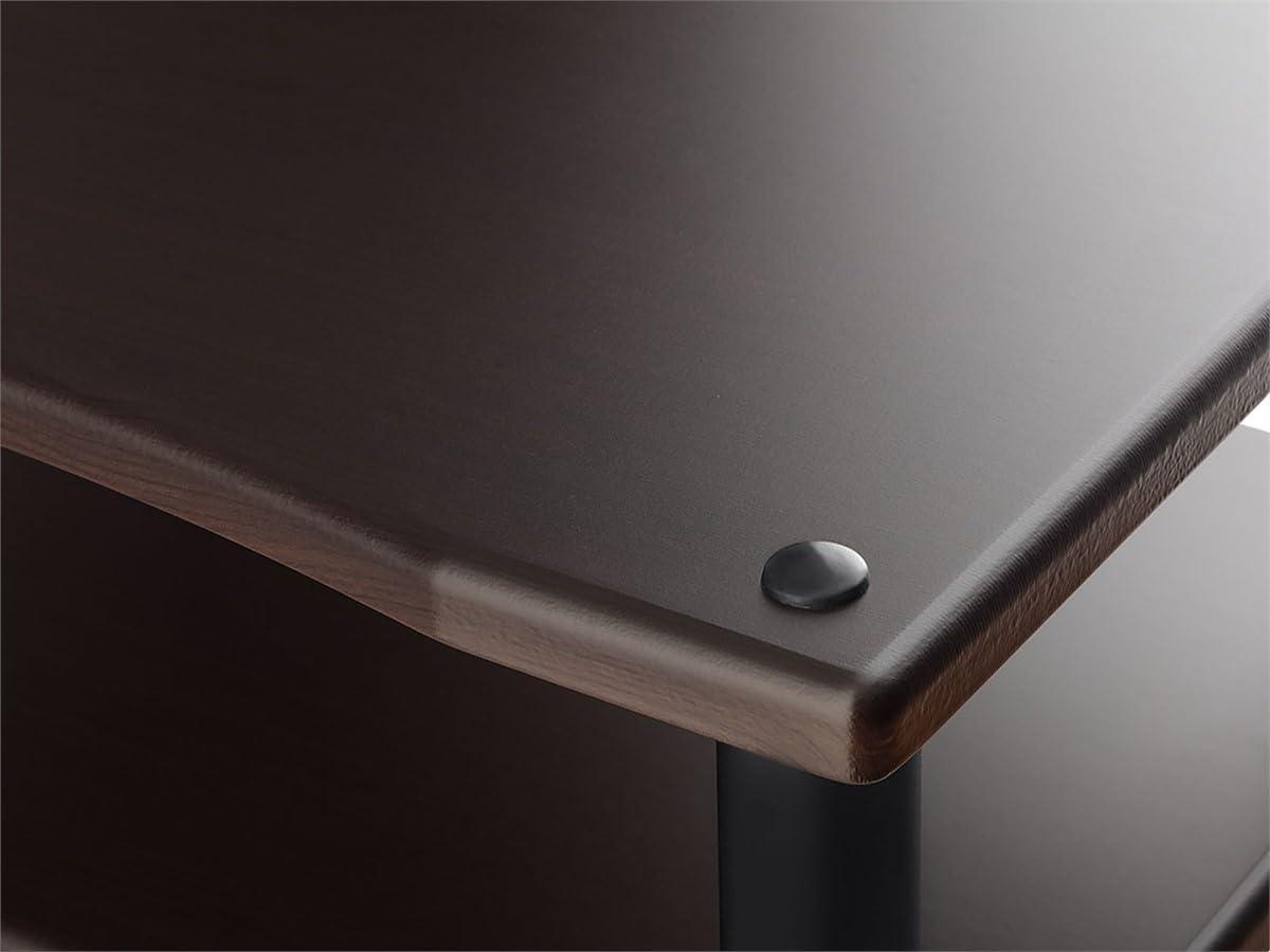 image:imageMonolith Heavy Duty 4 Tier Audio Stand XL 1 Shelf Thickness Open Air Design Sturdy Construction MapleEspresso