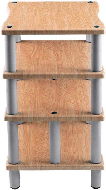 image:imageMonolith Heavy Duty 4 Tier Audio Stand XL 1 Shelf Thickness Open Air Design Sturdy Construction MapleMaple