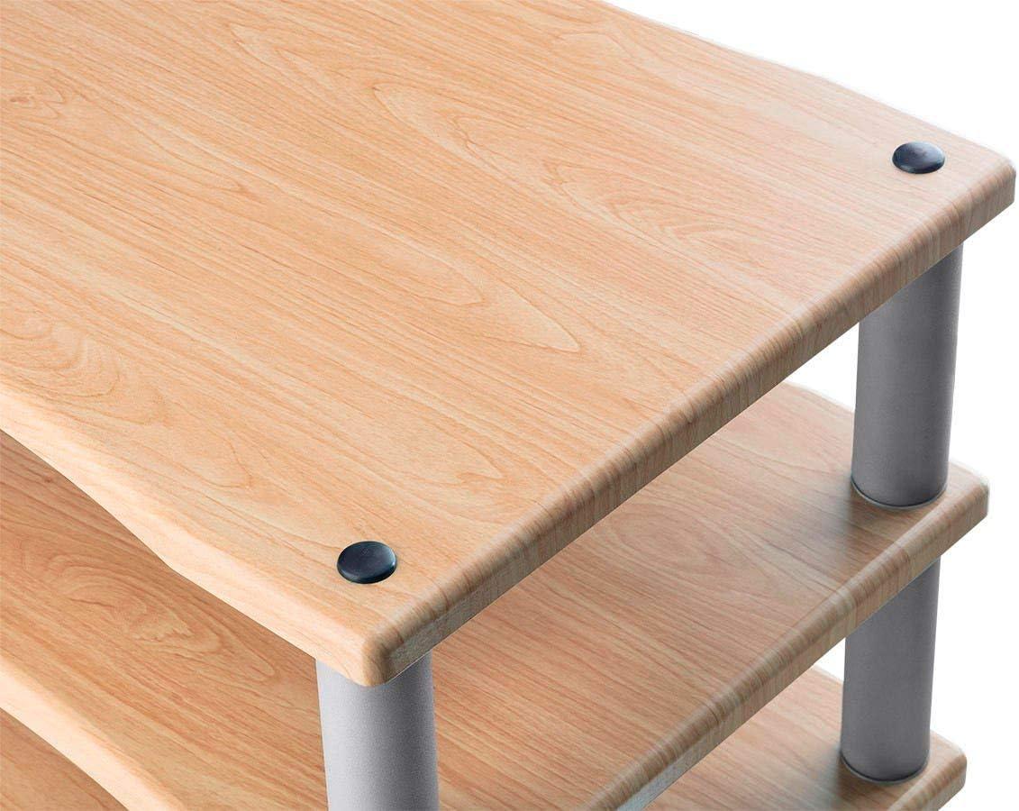 image:imageMonolith Heavy Duty 4 Tier Audio Stand XL 1 Shelf Thickness Open Air Design Sturdy Construction MapleMaple