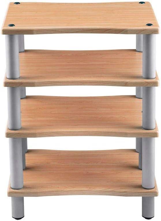 image:imageMonolith Heavy Duty 4 Tier Audio Stand XL 1 Shelf Thickness Open Air Design Sturdy Construction MapleMaple