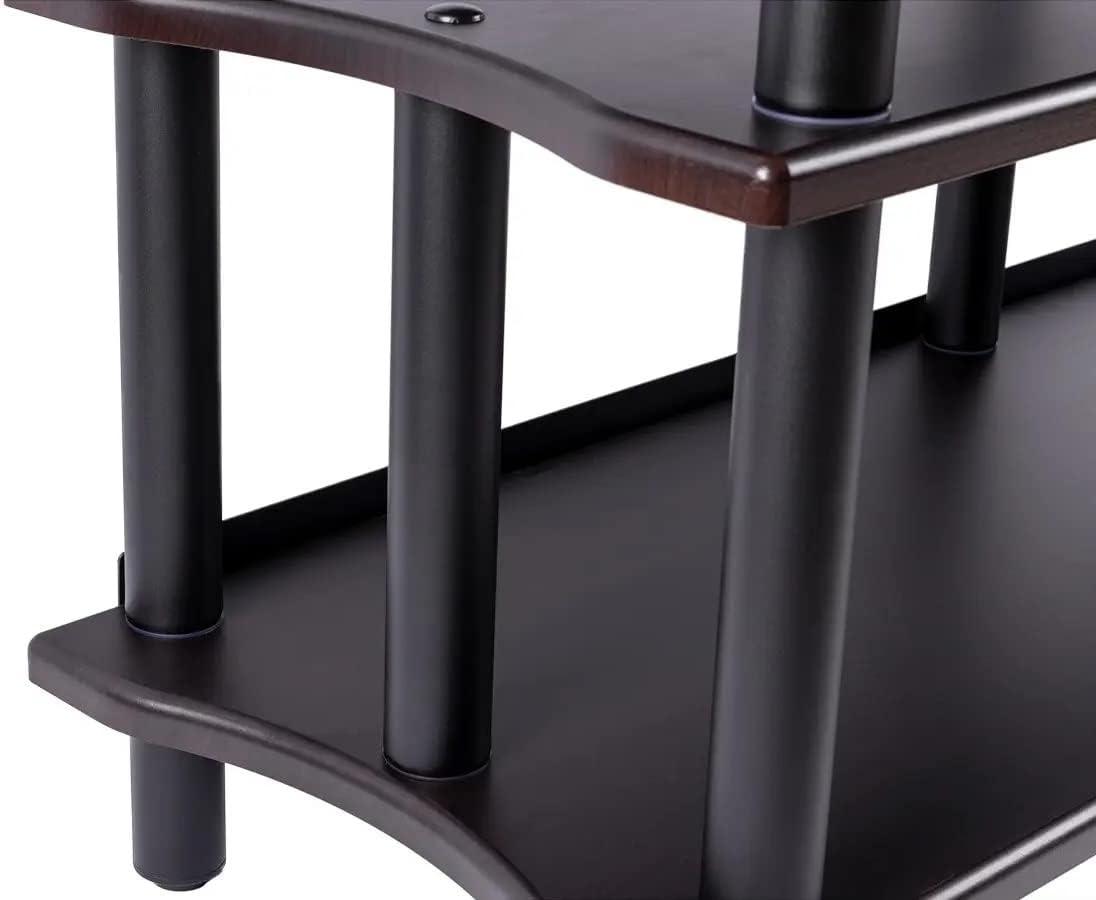image:imageMonolith Heavy Duty DoubleWide XL 3Tier AV Stand 300 Lbs Weight Capacity Per Shelf Organize and Display Your AV Components Home Theater or Entertainment System 60 Inches Wide EspressoEspresso