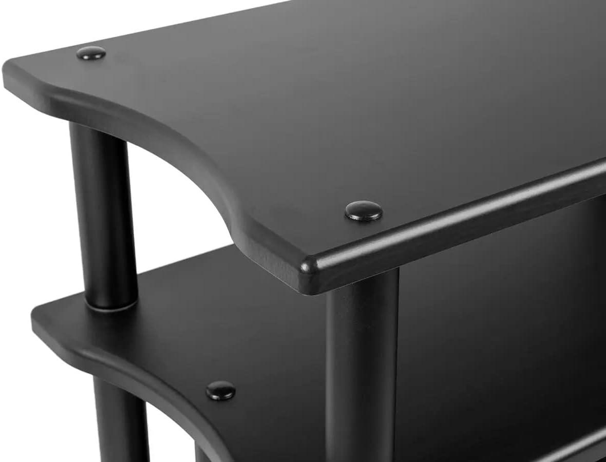 image:imageMonolith Heavy Duty DoubleWide XL 3Tier AV Stand 300 Lbs Weight Capacity Per Shelf Organize and Display Your AV Components Home Theater or Entertainment System 60 Inches Wide EspressoBlack