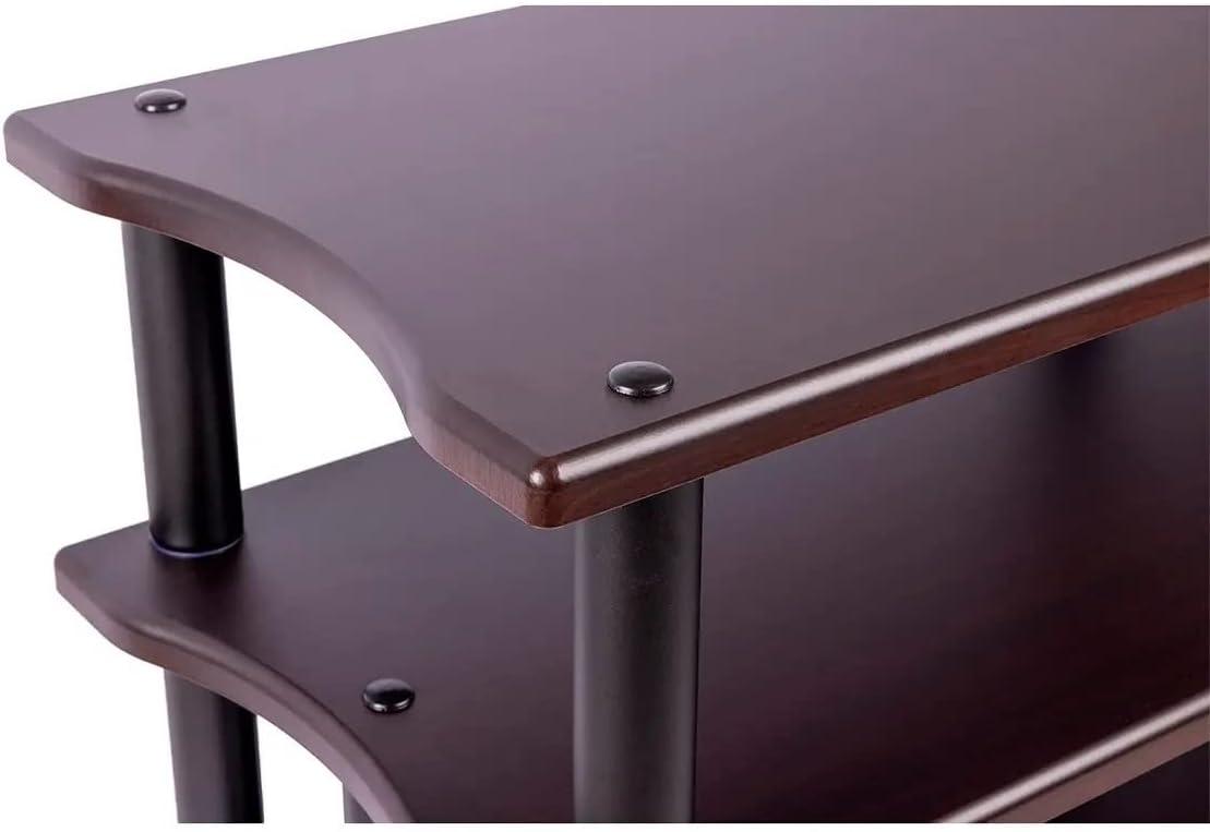 image:imageMonolith Heavy Duty DoubleWide XL 3Tier AV Stand 300 Lbs Weight Capacity Per Shelf Organize and Display Your AV Components Home Theater or Entertainment System 60 Inches Wide EspressoEspresso