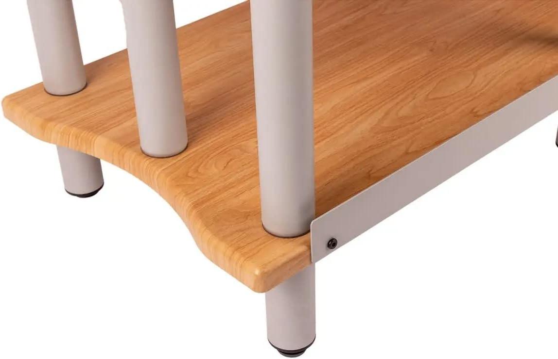 image:imageMonolith Heavy Duty DoubleWide XL 3Tier AV Stand 300 Lbs Weight Capacity Per Shelf Organize and Display Your AV Components Home Theater or Entertainment System 60 Inches Wide EspressoMaple