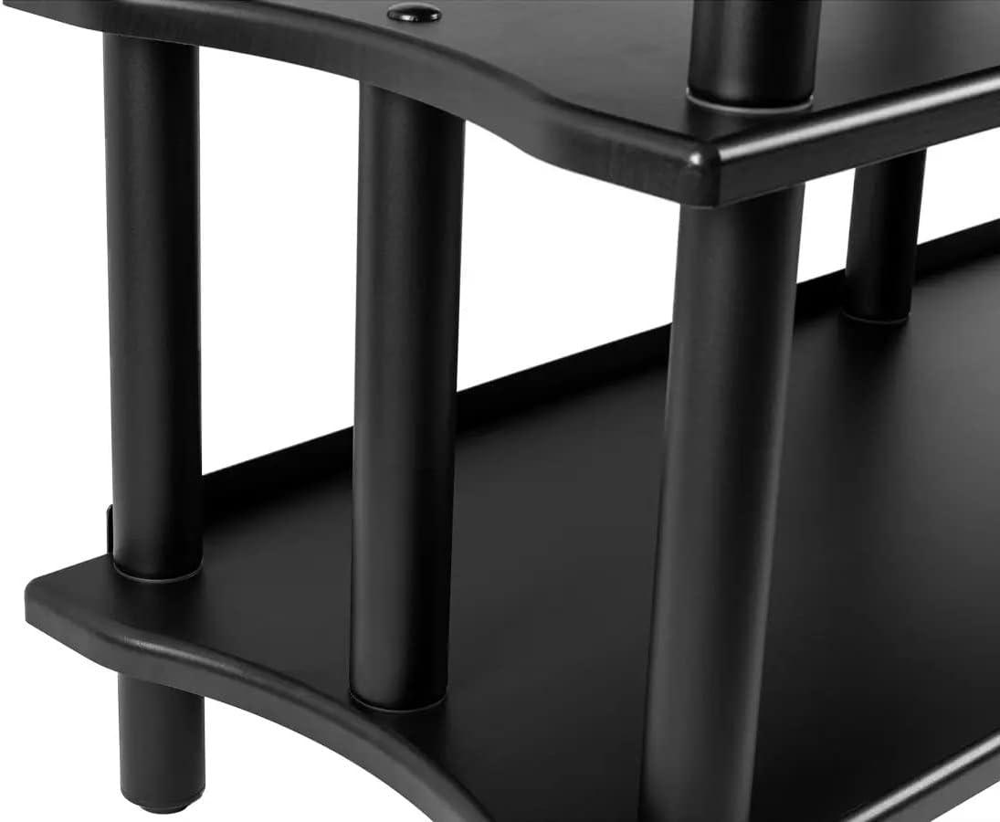 image:imageMonolith Heavy Duty DoubleWide XL 3Tier AV Stand 300 Lbs Weight Capacity Per Shelf Organize and Display Your AV Components Home Theater or Entertainment System 60 Inches Wide EspressoBlack