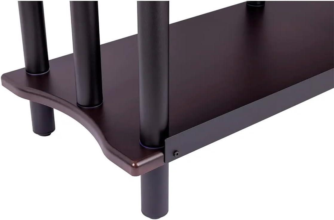image:imageMonolith Heavy Duty DoubleWide XL 3Tier AV Stand 300 Lbs Weight Capacity Per Shelf Organize and Display Your AV Components Home Theater or Entertainment System 60 Inches Wide EspressoEspresso