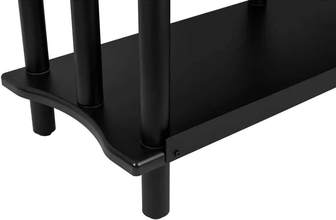image:imageMonolith Heavy Duty DoubleWide XL 3Tier AV Stand 300 Lbs Weight Capacity Per Shelf Organize and Display Your AV Components Home Theater or Entertainment System 60 Inches Wide EspressoBlack