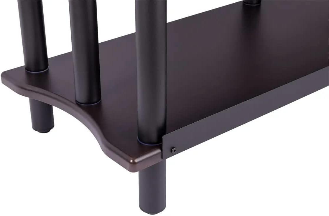 image:imageMonolith Heavy Duty DoubleWide XL 3Tier AV Stand 300 Lbs Weight Capacity Per Shelf Organize and Display Your AV Components Home Theater or Entertainment System 60 Inches Wide EspressoEspresso