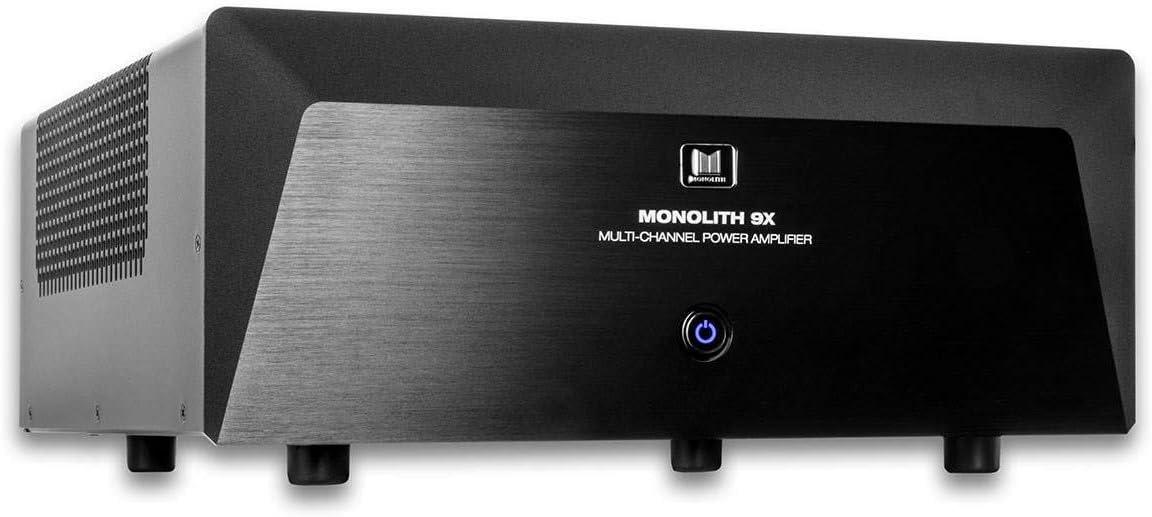 image:imageMonolith MultiChannel Home Theater Power Amplifier with 5x200 Watt Per Channel Into 8 Ohms XLR and RCA Inputs 2 Toroidal Transformers9 Ch