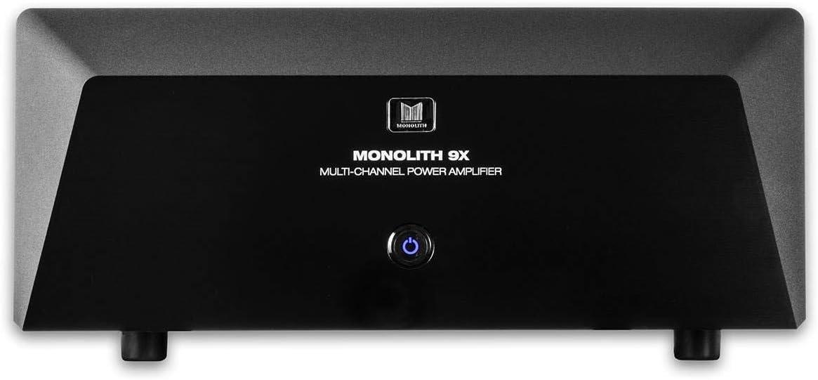 image:imageMonolith MultiChannel Home Theater Power Amplifier with 5x200 Watt Per Channel Into 8 Ohms XLR and RCA Inputs 2 Toroidal Transformers9 Ch
