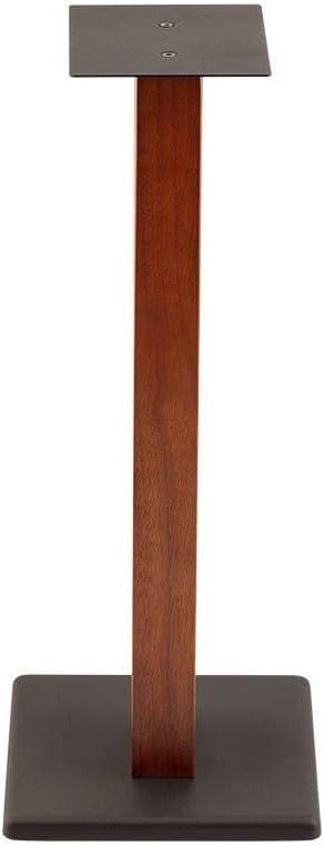 image:imageMonolith Speaker Stands Each 50 Lbs Capacity Adjustable Spikes Sturdy Construction Ideal for Home Theater Speakers Adjustable Spikes 28 Inch Cherry Wood Finish24 Inch